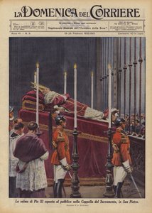 Pius XI:n ruumis paljastettiin yleisölle Sakramentin kappelissa San Pietrossa