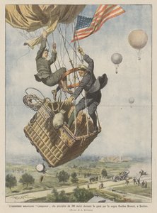 Amerikkalainen ilmapallo Conqueror putosi 300 metristä Gordon Bennet Cupin aikana Berliinissä