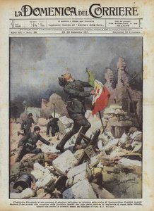 Pyrkijä Franceschi oli luvannut itselleen istuttaa kolmivärisen lipun Castagnevizzan raunioille