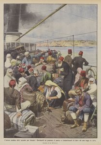 Onko ryhmien ahkera toiminta Dardanellien pakottamiseksi aiheuttanut paniikkia Konstantinopolissa?
