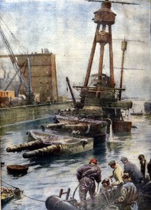 Saksalainen taistelulaiva Hindenburg, joka upposi Scapa Flow