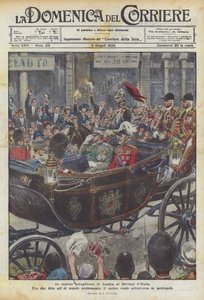 Lontoon ylelliset vastaanotot Italian hallitsijoille