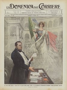 Isänmaan juhlat, Cavourilla on visio suuresta Italiasta ja julistaa sen parlamentissa?