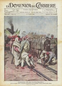 Tripoli-Zuara-rautatien vihkiminen käyttöön tyypillisellä muslimiseremonialla?