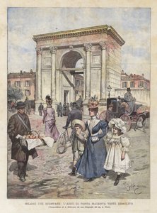 Milano, joka katoaa, Porta Magenta Testen kaari purettu