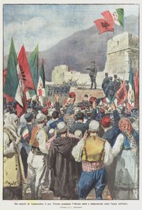 Gjirokastran linnassa kenraali Ferrero julisti Albanian yhdistyneeksi ja itsenäiseksi Italian lain mukaisesti