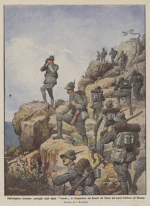 Kyreneen tasangolla Vestone Alpinin tiedustelupartiot Dernan kyljillä vuonna?