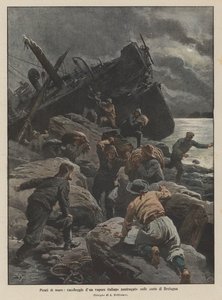Merirosvot potkivat Bretagnen rannikolla haaksirikkoutuneen italialaisen laivan