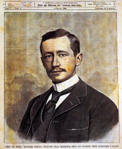 Guglielmo Giovanni Maria Marconin muotokuva (Bologna tekijältä Achille Beltrame