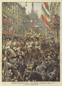 Milanon karnovalonin ylösnousemus, naamioitunut laskiaistorstai (9. maaliskuuta)