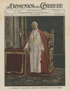 S S Paavi Pius X, muotokuva teloitettu papillisen riemuvuoden, jota nyt juhlitaan