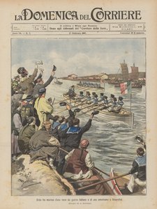 Haaste italialaisen ja amerikkalaisen sotalaivan merimiesten välillä Shanghaissa