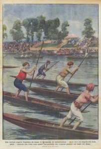 Naisten omituinen regatta Saksassa