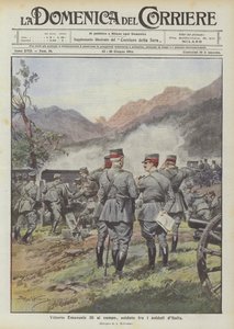 Vittorio Emanuele III kentällä, sotilas Italian sotilaiden joukossa