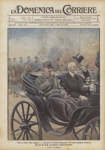 Eläköön kuningas! Eläköön Italia! Saapuminen Vittorio Emanuele III Ranskan pääkaupunkiin, että hän?