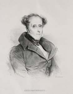 Francois Rene Auguste Victome de Chateaubriand. tekijältä Achille Devéria