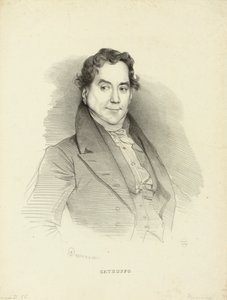 Laulaja ja säveltäjä Gioseffo Catrufon muotokuva 1771-1851, 1830. tekijältä Achille Devéria