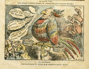 Kuvitus: Achille Lemot (1846-1909) Le Pelerinissä, 26.1.2008 - Suuri riikinkukko - Greve, sosialismi, Carmaux, humanite (päiväkirja) - Jaures Jean, Parroquet tekijältä Achille Lemot