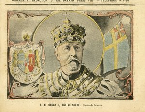 Kuva Achille Lemotista (1846-1909) Le Pelerinissä, 7.2.2005 - Hänen Majesteettinsa Oscar II, Ruotsin kuningas - Monarkia, Ruotsi - Oscar II tekijältä Achille Lemot
