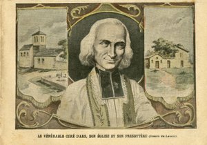 Kuva Achille Lemotista (1846-1909) Le Pelerinissä, 6.3.2004 - Arsin kunniakas parannuskeino, sen kirkko ja sen presbyther - Uskonto, kirkot Katedraalit, katolinen katolisuus - Presbytere - Cure d
