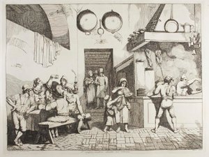 Improvisaattori osteriassa tekijältä Achille Pinelli