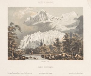 Zicht op de Mont Blanc vanaf de Col des Montets Näkymä Mont Blancille Les Montetsista. Road to Martigny (otsikko esineessä) Herinnering in Chamonix-Mont-Blanc (sarjan nimi) Mont-Blancin museo (esineessä sarjan nimi)