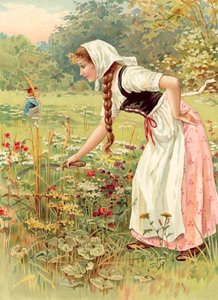 Hop-o-My-Thumb and the Serving-Maid (chromolitho)