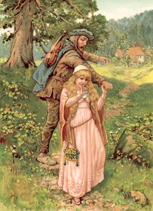 Prinsessa ja kerjäläinen (chromolitho)