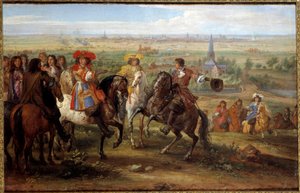 Kuningas Ludvig XIV ennen Fivesin prinssiä Lillessä elokuussa 1667 Adam Frans Van der Meulenin (1632-1690) maalaus (ec.flam.) 1667 su. 0,52x0,8 m - Kuningas Ludvig XIV Lillen piirityksessä vastapäätä Fives Priorya, elokuu 1667. Mainoksen maalaus tekijältä Adam Frans van der Meulen