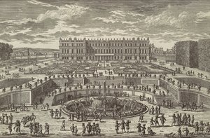 Näkymä Versaillesiin Näkymä Versaillesiin, puutarhan julkisivu, 1680-luku.