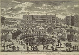 Näkymä Versaillesiin, puutarhan julkisivu, 1680-luku