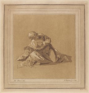 Hiipivä apostoli (Pyhä Pietari) tekijältä Adam von Bartsch, after a drawing formerly attributed to Albrecht Dürer