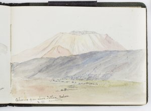 Luonnoskirja vesiväreistä, piirustuksia ja muistiinpanoja, Meksiko, 1896-1898 (akvarelli) tekijältä Adela Breton