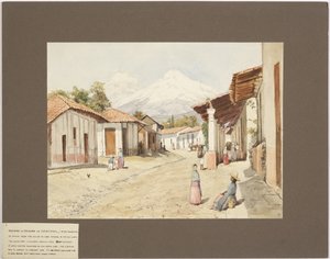 Orizaban tai Citlaltépetlin tulivuori - Tähtivuori - Veracruz, Meksiko (akvarelli) tekijältä Adela Breton
