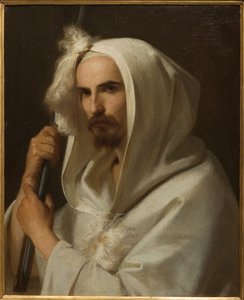 Muotokuva arabista, kivääri ja barracano 1849 (öljy kankaalle)