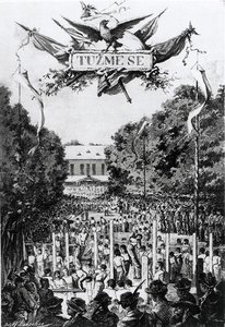 "Tuzmese" (ponnistus), sokolien ensimmäinen tapaaminen Prahassa tekijältä Adolf (after) Liebscher