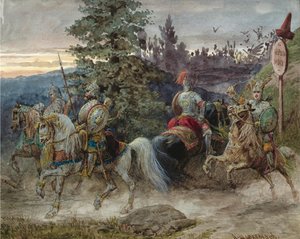 Tie Chernomoriin. Kuvitus A. Pushkinin runoon Ruslan ja Ljudmila