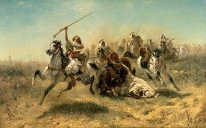 Arabiratsumiehet hyökkäyksessä, 1869