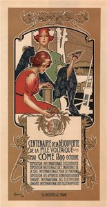 100 vuotta Voltasin sähköakun löytämisestä, 1898 tekijältä Adolfo Hohenstein