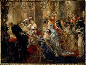 Valkoisessa salissa (öljy kankaalle) tekijältä Adolph Friedrich Erdmann von Menzel