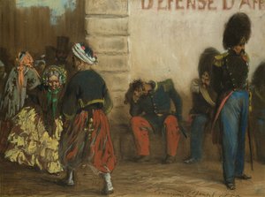 Pariisin muisto, 1855 tekijältä Adolph Menzel