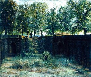 Nymphaeum Zwingerissä Dresdenissä, 1850 tekijältä Adolph Menzel
