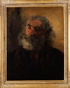 Muotokuva parrakkaasta miehestä, 1855 tekijältä Adolph Menzel