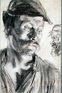 Tutkimus rautakauppiaille (hiili paperilla) tekijältä Adolph Menzel