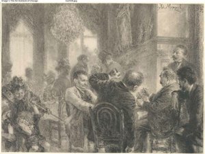 Korttipeli tekijältä Adolph Menzel