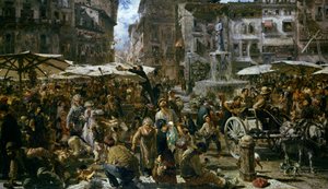 Veronan markkinat tekijältä Adolph Menzel