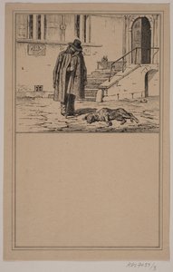 Kuollut koira. Ei. 2 in Chr. Winther ja M. Rørbye, "25 kuvaa pienille lapsille" tekijältä Johan Adolph Kittendorff