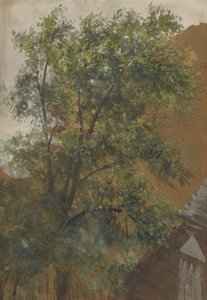 Näkymä hänen studionsa pihan ikkunasta osoitteessa Marienstraße 22 tekijältä Adolph Menzel