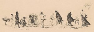 Nimetön (Hahmot kovassa tuulessa) tekijältä Adolph Menzel
