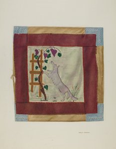 Applique Coverlet Detail, c. 1941.